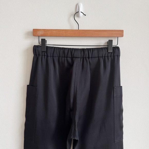BRUNELLO CUCINELLI • Satin Cady Cargo Track Pant in Black - Picture 7 of 14